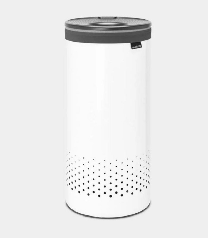 Brabantia Boîte à linge 35L amovible Blanc/Gris